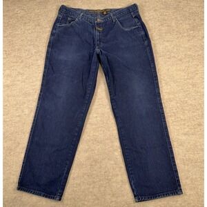 Vtg Marithe Francois Girbaud Jeans Mens Fits *36x28* Blue Tapered Leg Y2K 90s